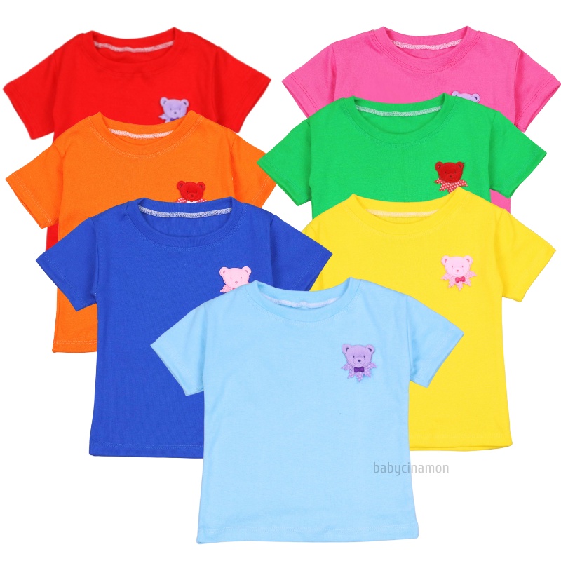 Lolipop Shirt uk 1-2 Tahun / Kaos Anak Perempuan Kids T-Shirt Polos Lengan Cewek Blus Baju Import