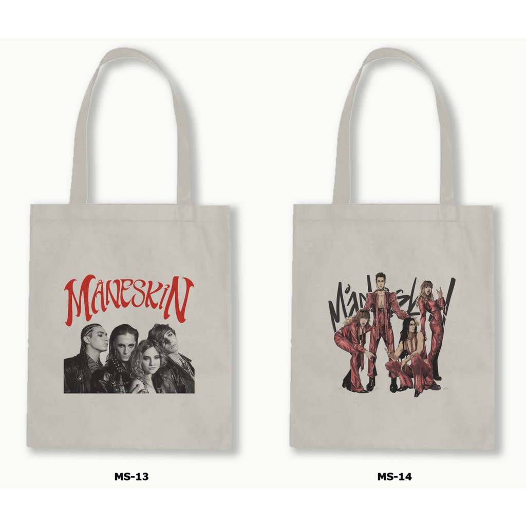 TOTE BAG BLACU - MANESKIN 1