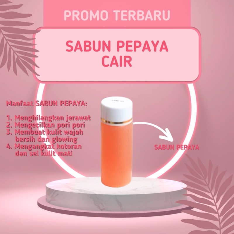 Sabun pepaya cair 60 ml