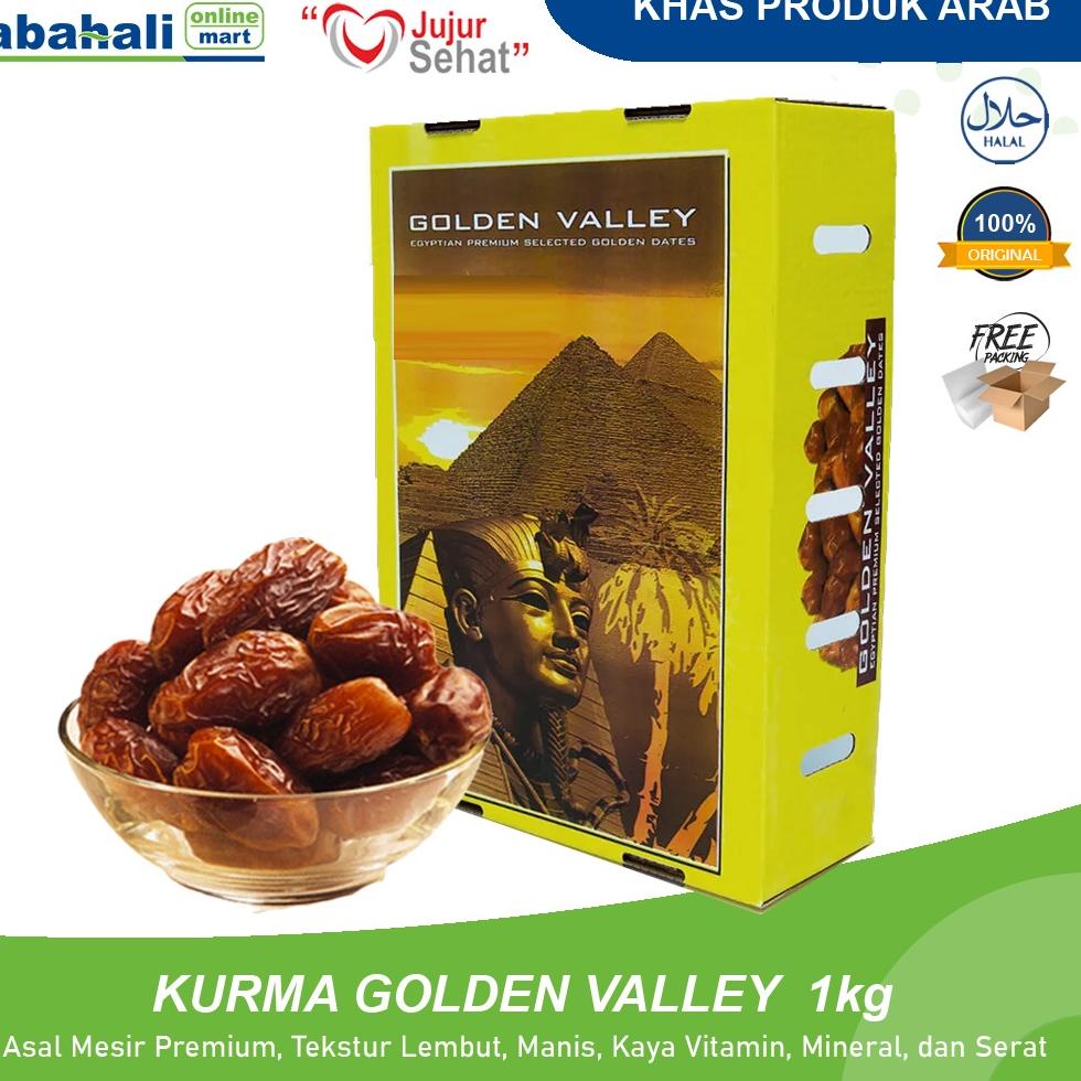 

[Q-S6S] ♫♪] Kurma Mesir Madu 1 Kg Golden Valley Gizza / Golden Rotana Untuk Puasa & Nabeez Kemasan Plastik Enak Sukari Premium-langsung kirim