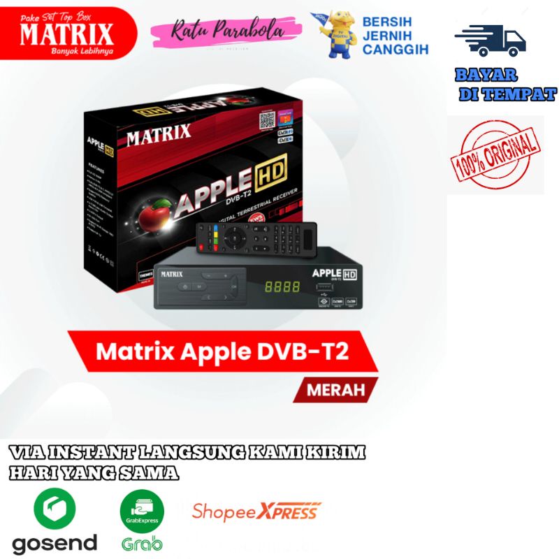 MATRIX APPLE Set top box tv digital DVB-T2 UHF TV DIGITAL