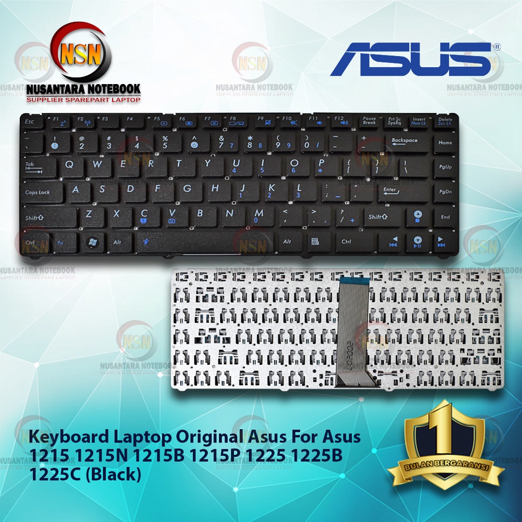 Keyboard Asus 1215 1215N 1215B 1215P 1225 1225B 1225C BLACK