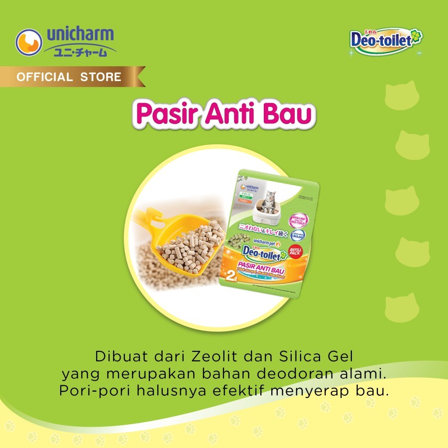 Deo Toilet Pasir Kucing Anti Bau 2 Liter - Unicharm Pet