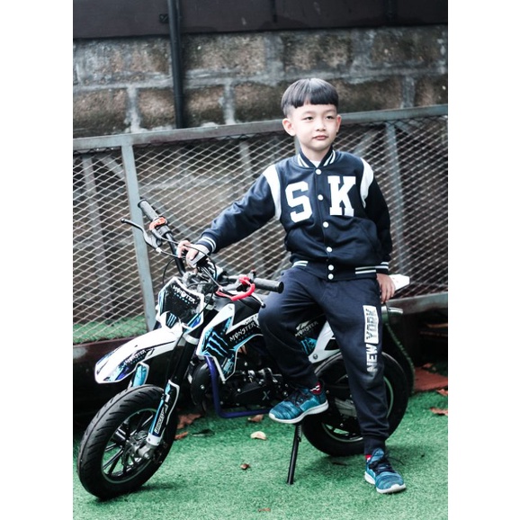 JAKET VARSITY SKATERS KIDZ VL003 NAVY