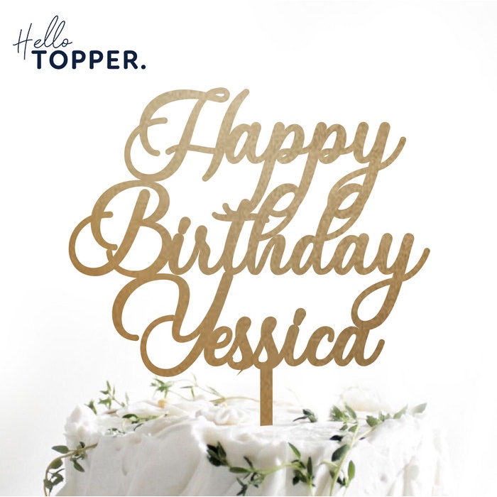 Topper Custom Cake Topper Akrilik Hiasan Kue Akrilik Cake Topper Custom