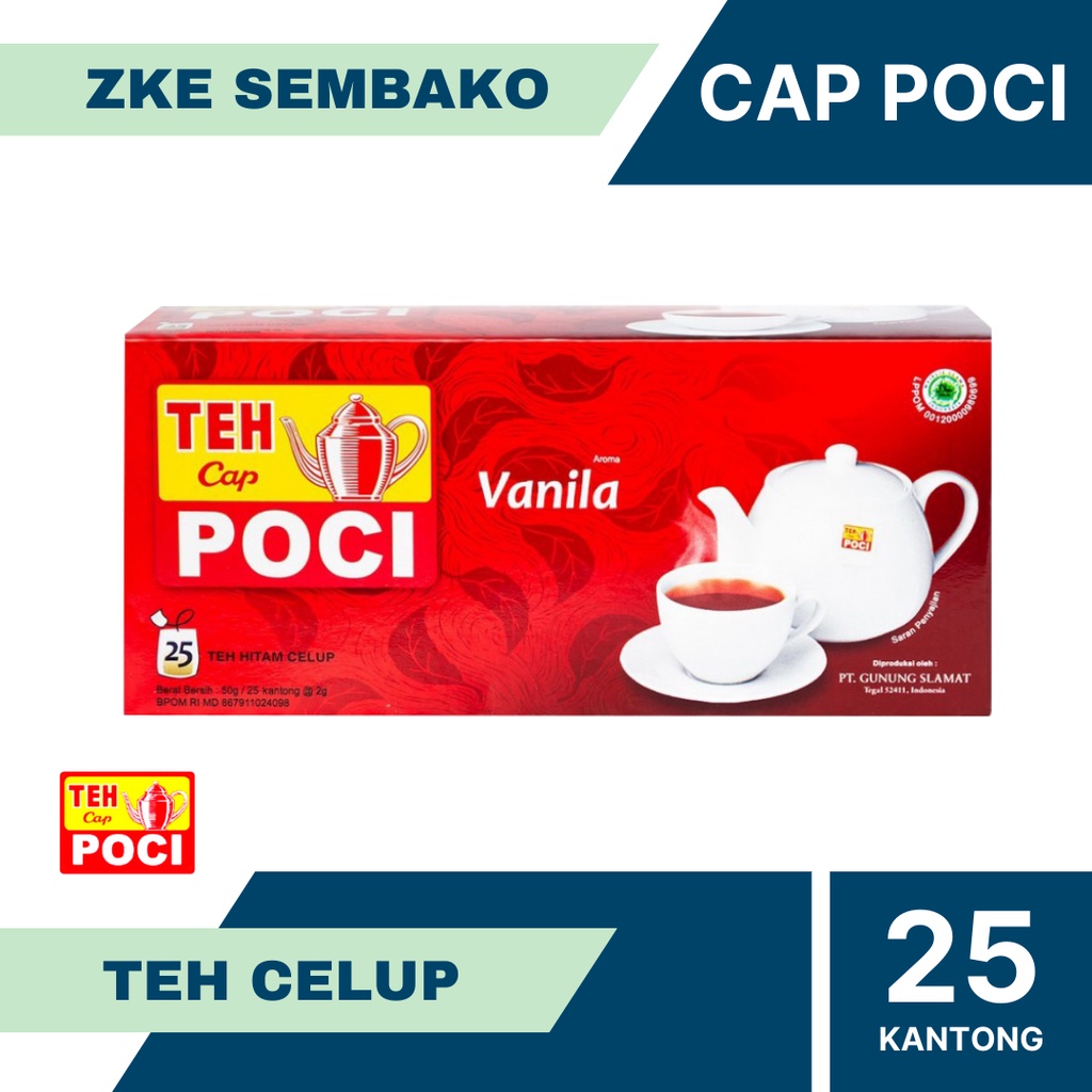 

Teh Cap Poci Vanila Isi 25