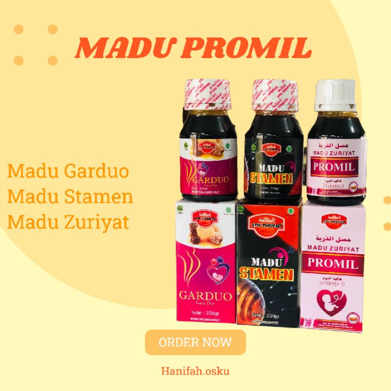 

Madu Promil Madu Zuriyat Madu Garduo Madu Stamen