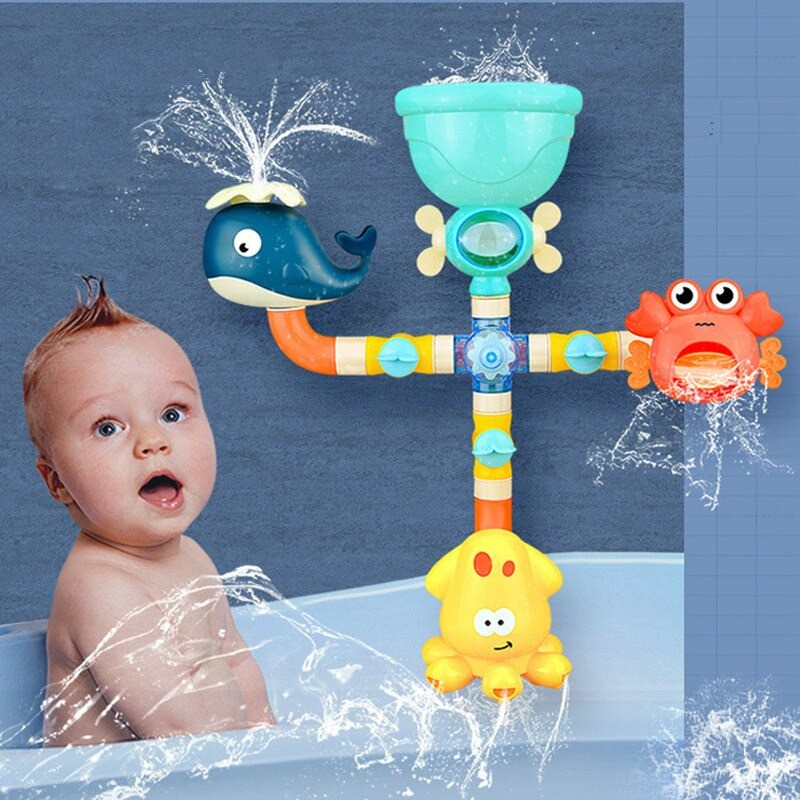 Baby Bath Toys 4in1 Mainan Mandi Bayi Mainan Mandi Anak Mainan Air Anak Mandi