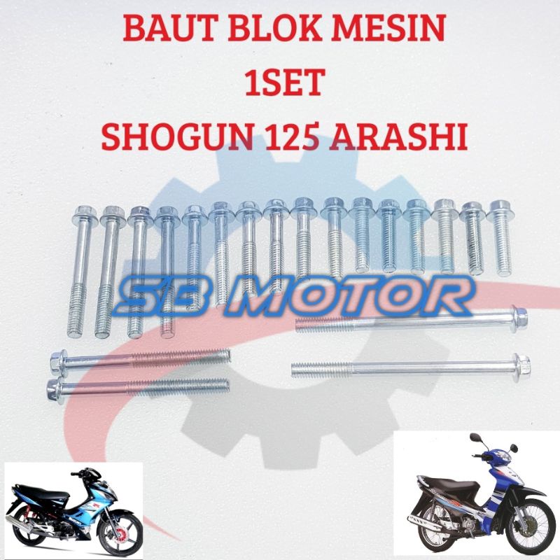 BAUT BAUD BLOK MESIN KOPLING MAGNET BAUT 1 SET SMASH LAMA NEW 110 ARASHI BEST QUALTY