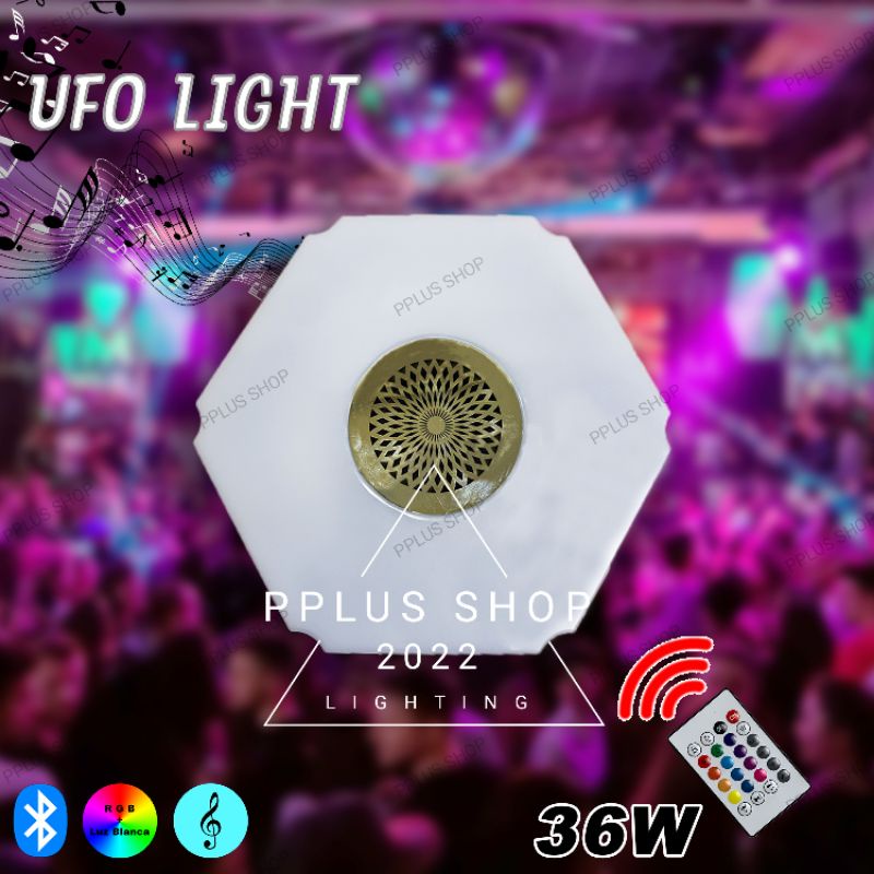 [ Pplus ] BOLHAM LED RGB DENGAN BLUETOOTH SPEAKER MUSIK / LAMPU LED RGB UFO WARNA WARNI E27 / LAMPU  RGB SEGI 6 SUARA KENCENG