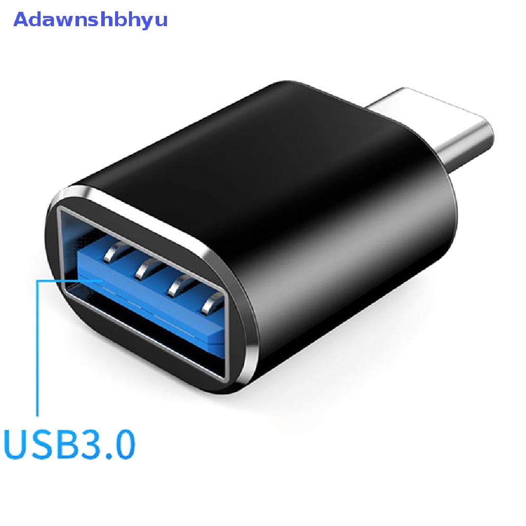 Adhyu Konektor Adaptor USB Type C Male To USB 3.0 Female Converter Kabel OTG Portable ID