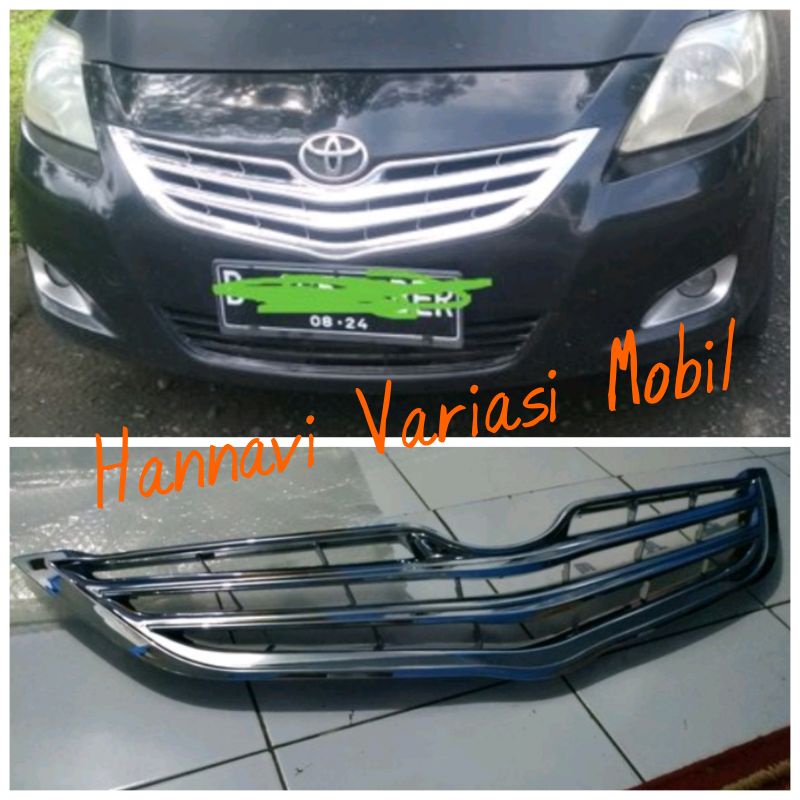 Grill new vios gen 2 ori 2007 - 2012 full Chrome original front grille