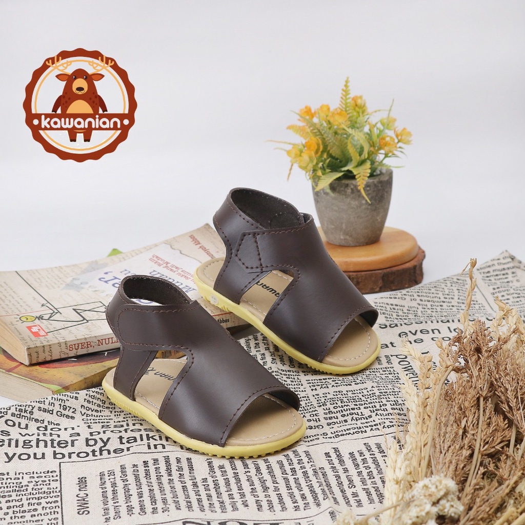 Kawa Baby Sepatu Sandal Tutup KWN-01 Tan