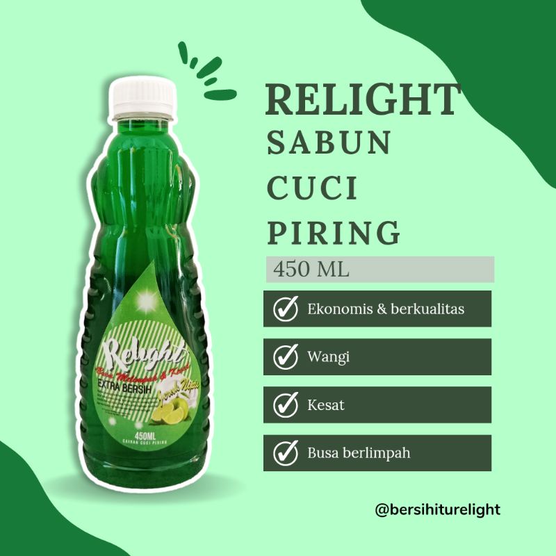 Jual RELIGHT | Sabun Cuci Piring 450 ML | Shopee Indonesia