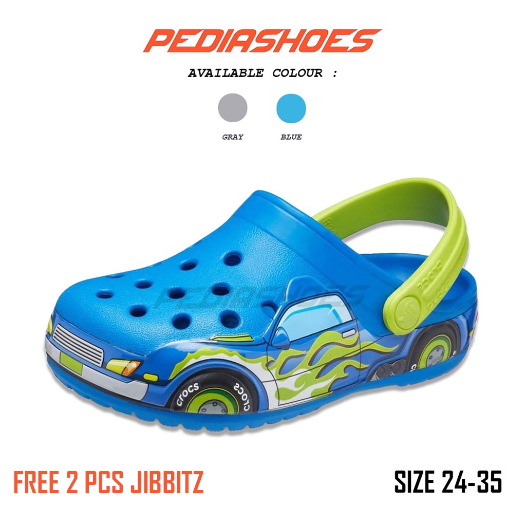 Jual Crocs Fun Lab Cars Hotwheels Kids Crocs Anak Cowo Sandal Anak ...