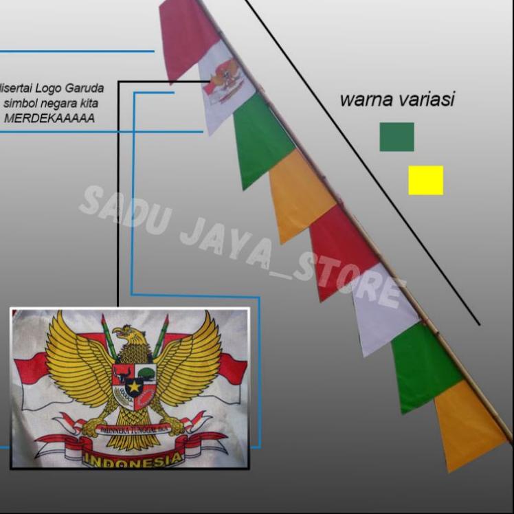 [CODEER24] UMBUL UMBUL  WARNA WARNI ISI 20 PCS/UMBUL UMBUL MERAH PUTIH & WARNA WARNI ISI 10 PCS/BEND