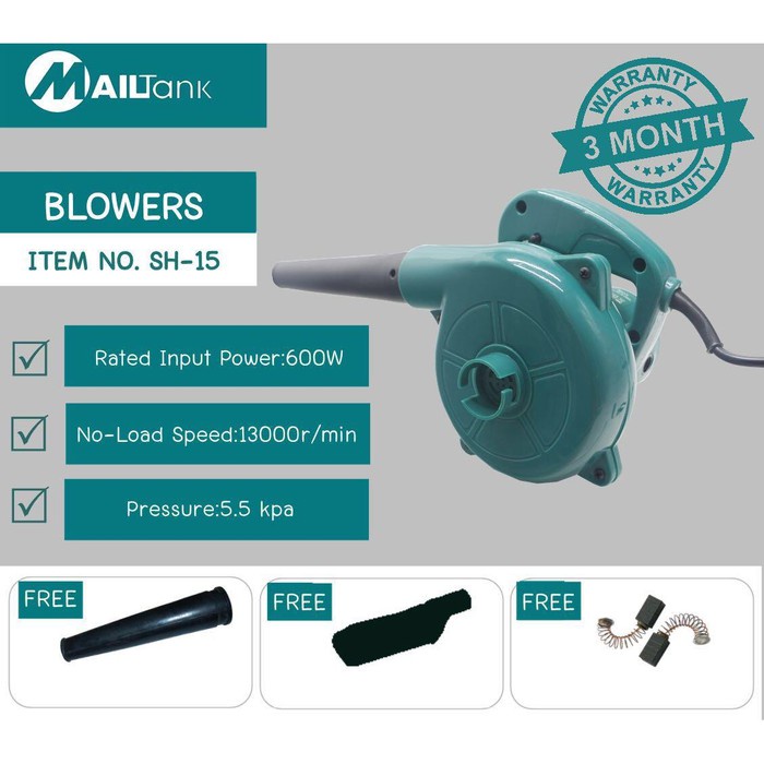 BONCHI Mesin Blower Blower penghisap/mengehembuskan debu Mailtank