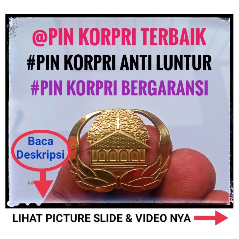 @PIN KORPRI TERBAIK @PIN KORPRI SULTAN #PIN KORPRI ANTI LUNTUR #PIN KORPRI BERGARANSI