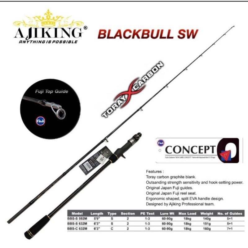 joran OH AJIKING black bull sw C632M