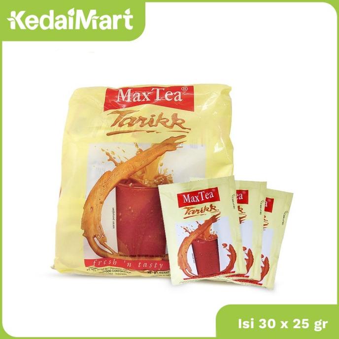 

Max Tea Teh Tarik Isi 30 x 25 Gram