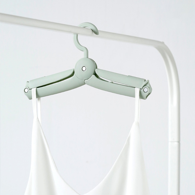 Foldable Quick-drying Hanger Portable Clothing Storage Shelf Anti-Slip Dress Kemeja Rak Gantung Tahan Angin Tempat Baju Bayi Untuk Travel Asrama Hotel