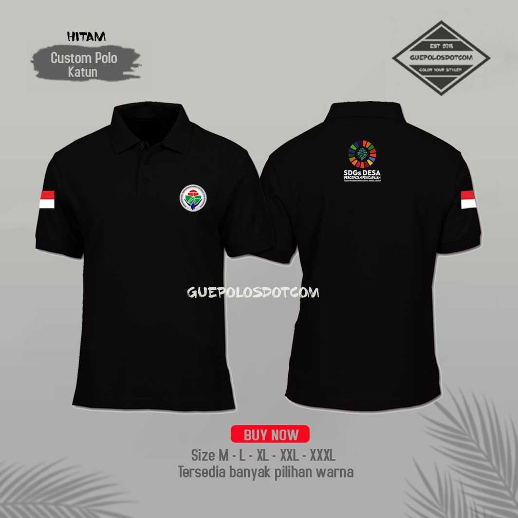 Jual Special Poloshirt Kementerian Desa Kaos Polo Sdgs Desa Free