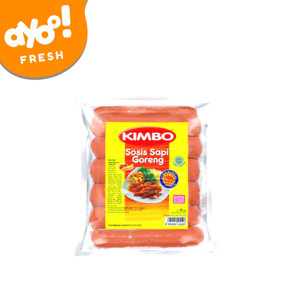 Jual Kimbo Sosis Sapi Goreng isi 12 372 g Pack | Shopee Indonesia