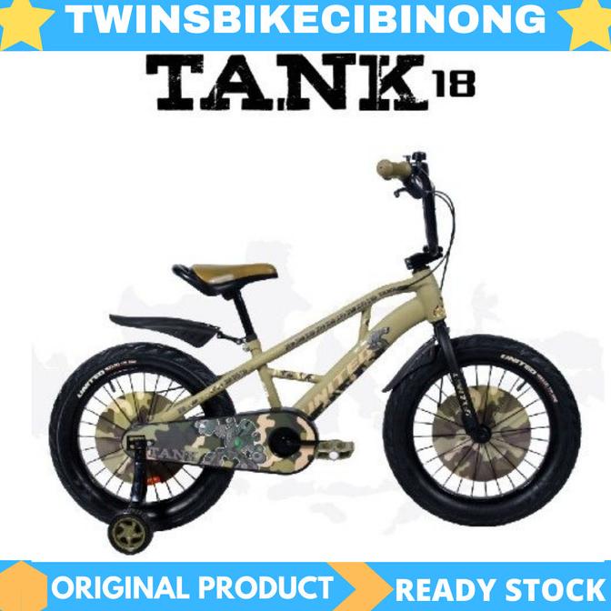 Sepeda Anak 18 United Tank #Original