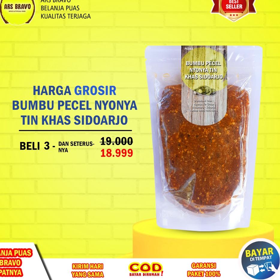 

Best✩ ZIBEY Nyonya Tin Bumbu Pecel Asli Sidoarjo Pedas Tidak Pedas 250 gram gr Home Made 95 ✳Ready