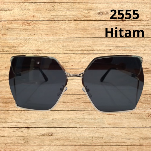 [2555] Kaca mata Fashion Kacamata Wanita Pria Frame Transparan Hitam impor Kacamata korea/ Kaca mata Fashion/ Kacamata anti mati Gaya