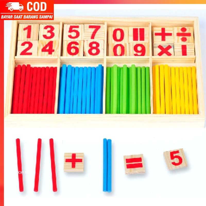 ( 100% BARANG ORI ) Mainan Puzzle 3D Intelligence Stick Matematika Anak