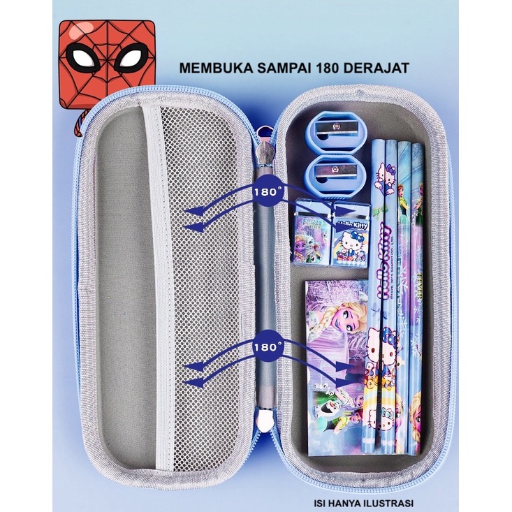 IMPOR KOTAK PENSIL SEKOLAH ANAK BAHAN EVA TAHAN PENYOK MOTIF SUPERHERO AVENGER