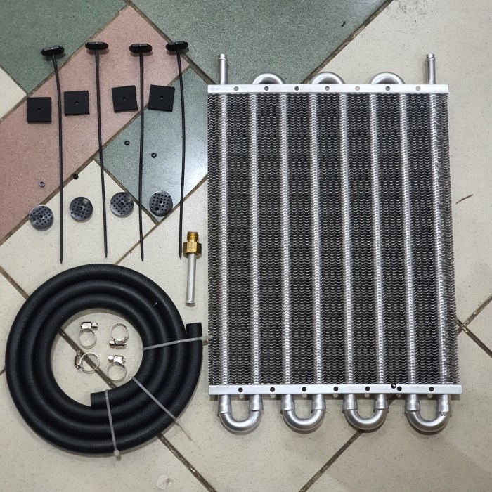 Oil Cooler Matic Atf Cooler Innova Fortuner Universal 8Row #Original