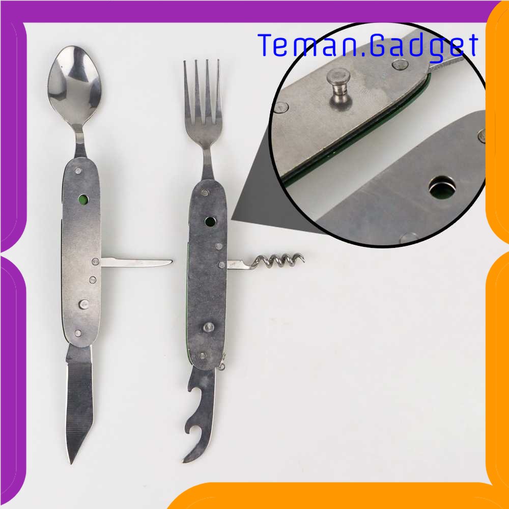 TG - DPR SunnyOutdoor Sendok Garpu Pisau Lipat Foldable Spoon Fork - SV3