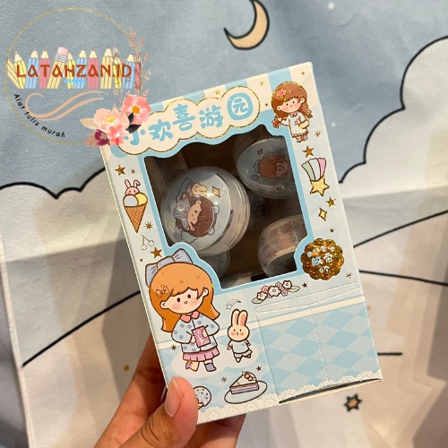 

Paket Washi Tape Bola Bola Mainan Box Hadiah Lucu Kode SZ 63 Stiker Washitape