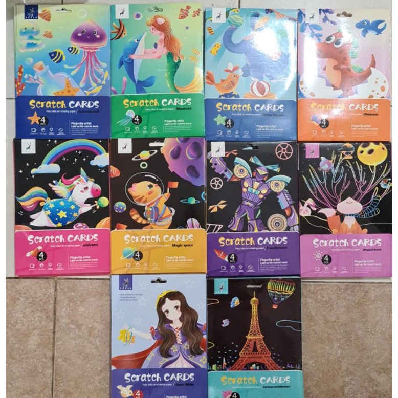 

[GF] Scratch Cards Yuelu Kertas Kesenian Anak Impor Murah