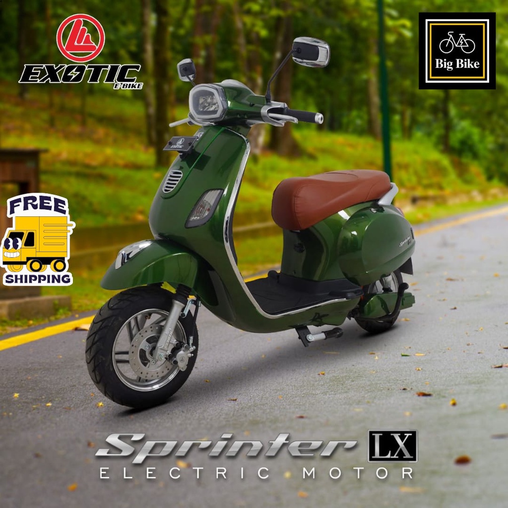 Sepeda Motor Listrik Vespa Listrik Sprinter LX Pacific Exotic