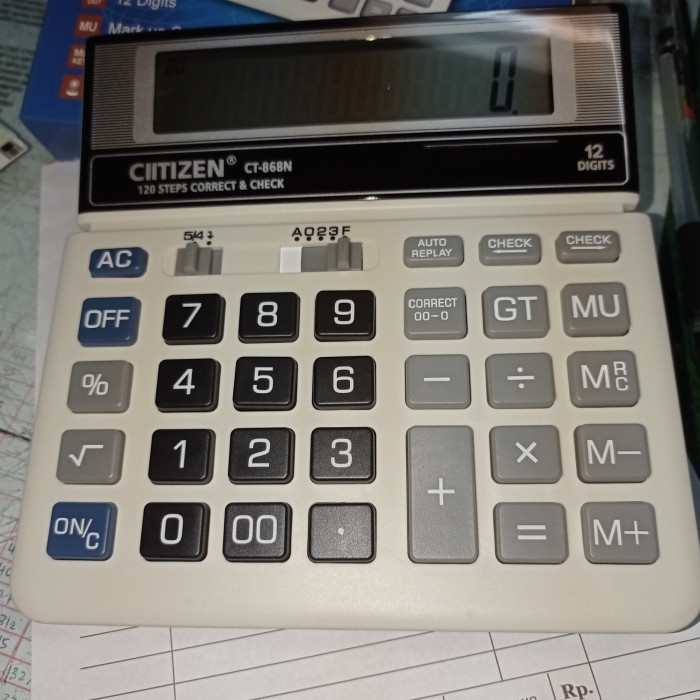 

TERBAIK kalkulator citizen sdc 868 L