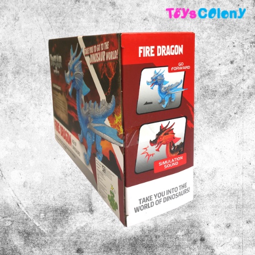 Dinosaurus The World - Fire Dragon Bisa Jalan Ada Lampu Dan Bersuara