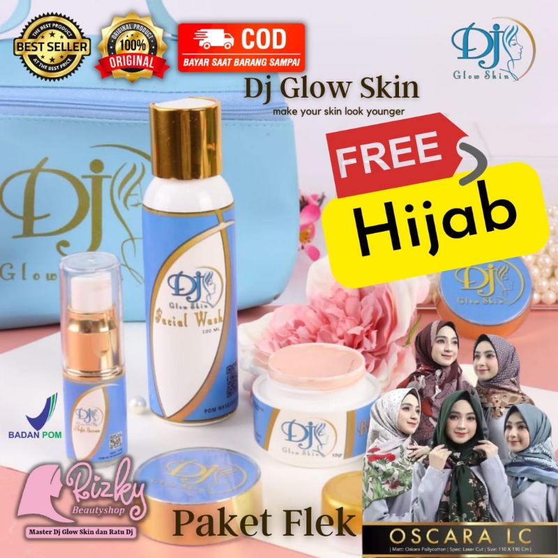 DJ GLOW SKIN PAKET FLEK /BEKAS JERAWAT