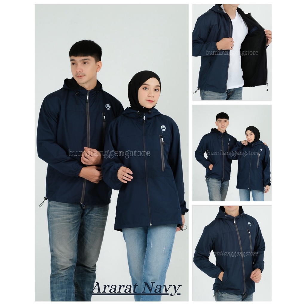 Jaket Couple Parasut Jumbo Waterproof Original FCF SINAI Size M L XL XXL / Jaket Gunung Pria Waterproof FCF