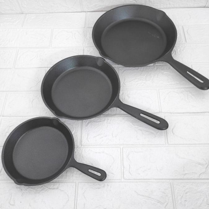 Cast Iron Skillet Pan Hot Plate Steak 16 20 24 cm Bake Oven