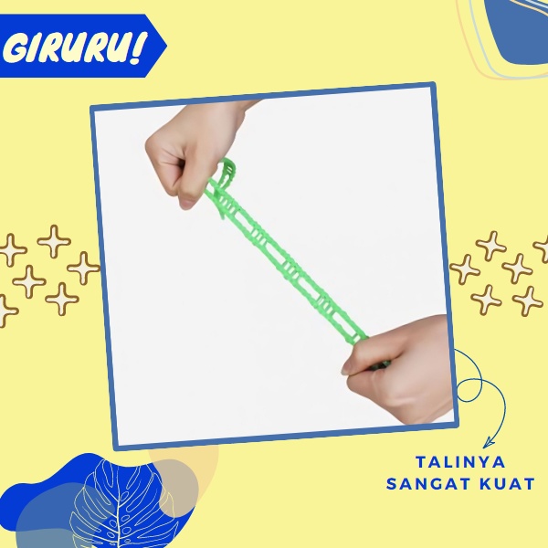 Tali Jemuran Baju / Clothes Line Tambang Nilon Super Praktis SERBAGUNA / Jemuran gantung / Gantungan Baju / TALI GANTUNGAN JEMURAN 5 METER IMPORT / Magic Hanger Instant MultiSpace / Tali Organizer Baju Kemeja Celana Clothes Line Laundry Tambang 5M Magic