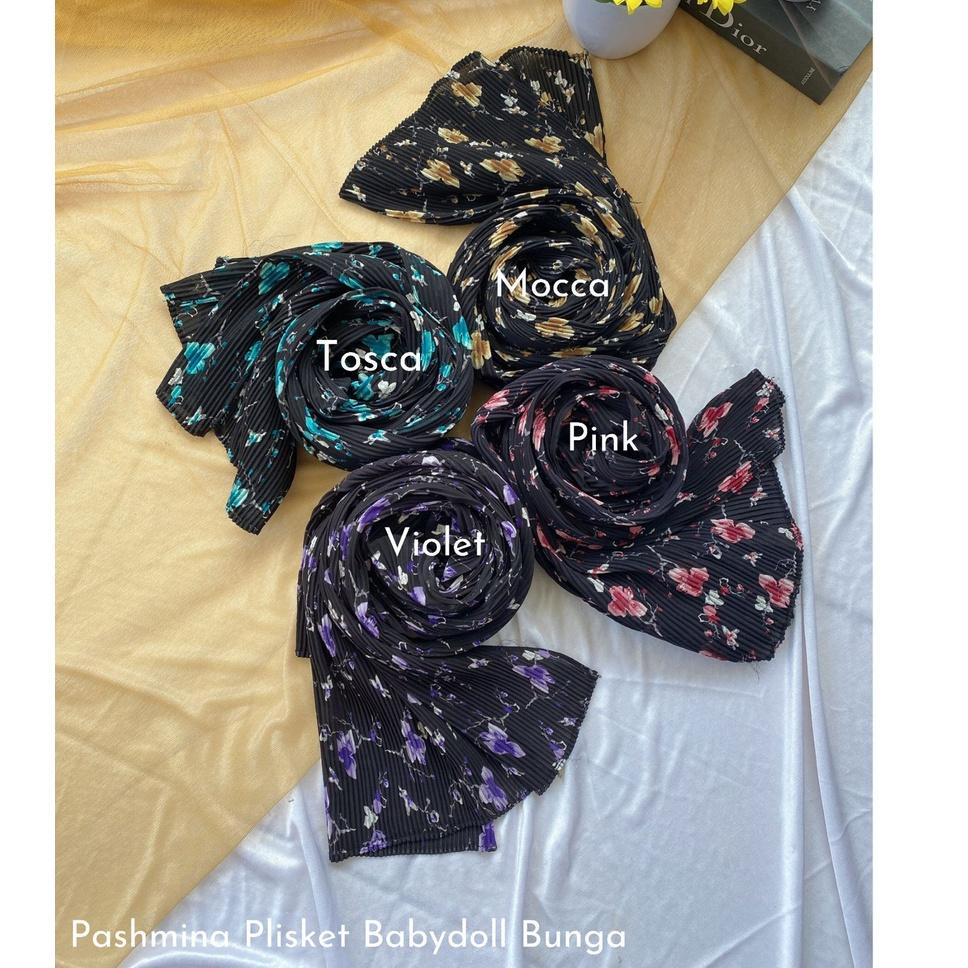 BE.21De22ᴼ ‑ Pashmina Plisket Ceruty Babydoll Dotty Polkadot Motif