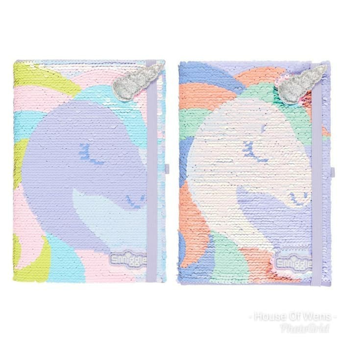 

Pad Smiggle A5 Wow Riversey Sequin Notebook - Buku Diary Unicorn