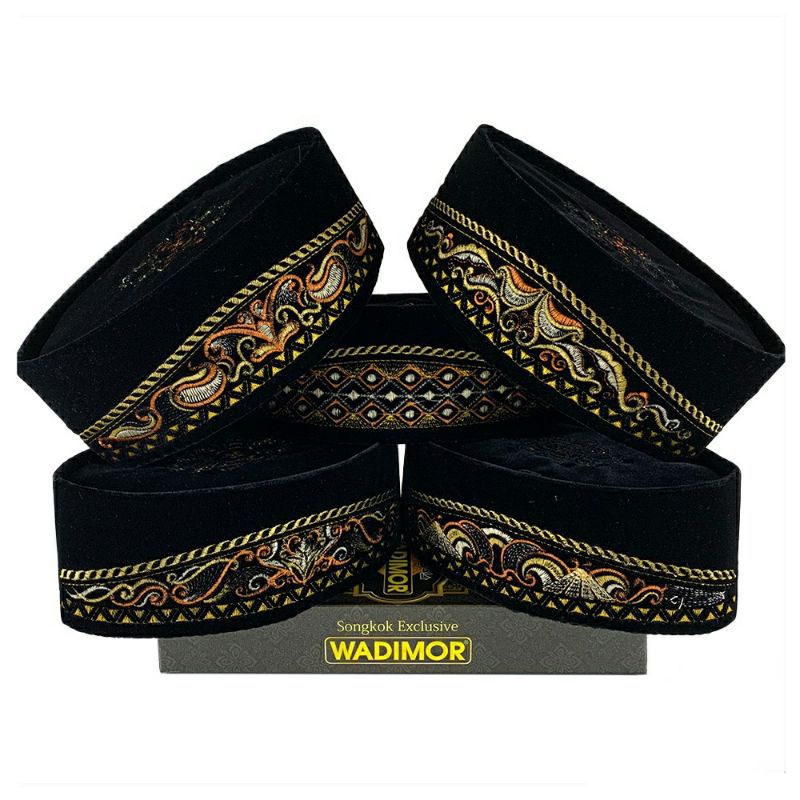 Peci Wadimor Bordir Songkok Pria Dewasa Bordir Motif