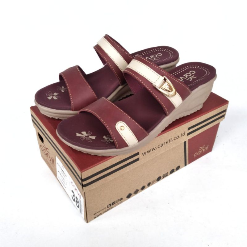 sendal slop carvil sandal carvil terbaru sendal heels carvil terbaru