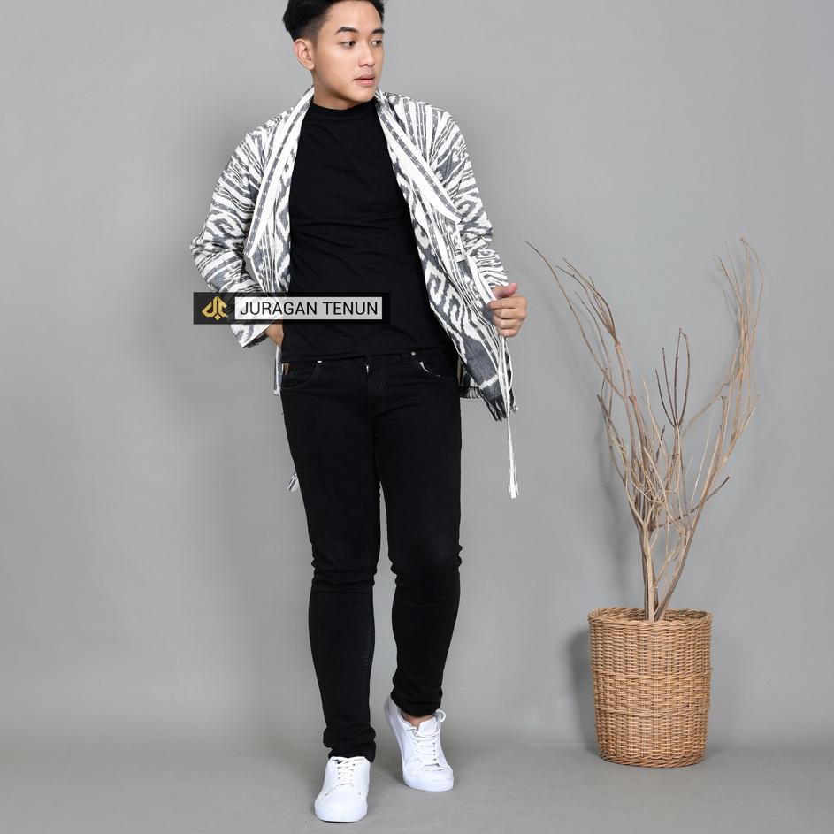 [102] Baju Tenun Kimono Pria Etnik ( 6 Varian ) [P3A]