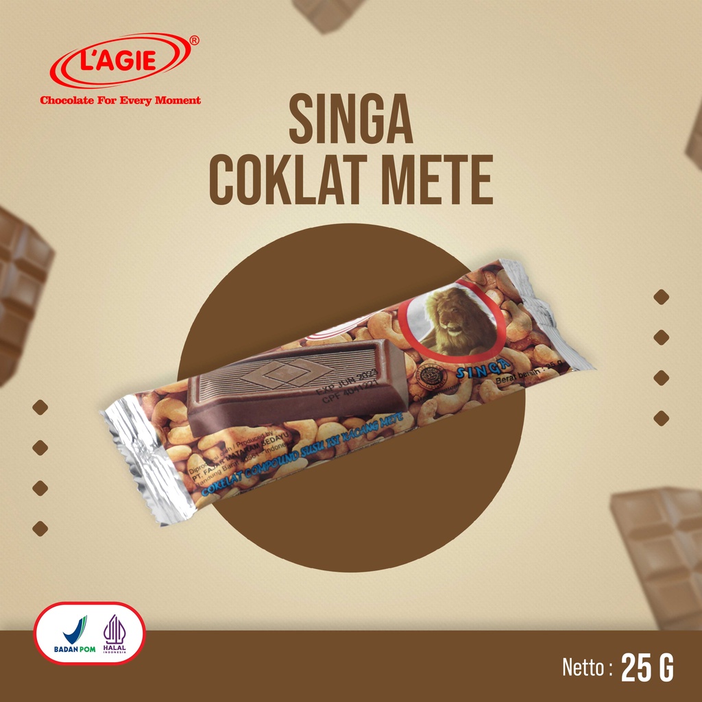 Lagie Singa Coklat Mete Animal Series 25 gr