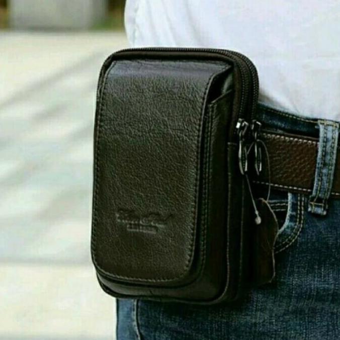 100% ORI DOMPET HP 2 RUANG-HPO CHEER SOUL 2380 PRIA ASLI KULIT WF4645ER